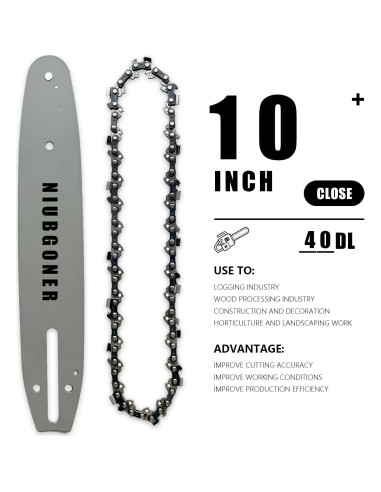 Combo Barra y Cadena Sierra 25,4 cm SGBH - 2 Cadenas