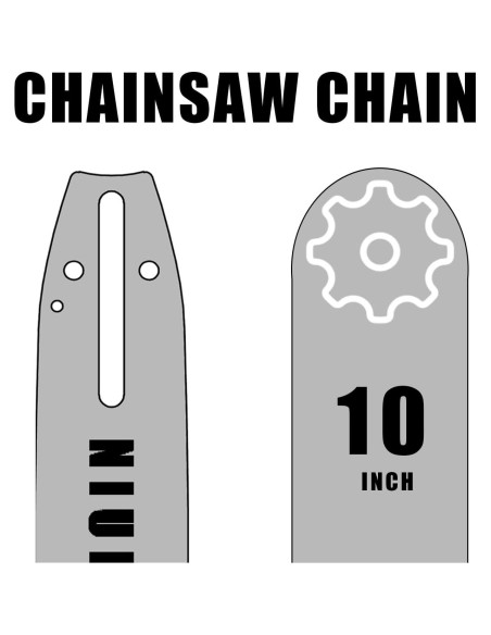 Combo Barra y Cadena Sierra 25,4 cm SGBH - 2 Cadenas