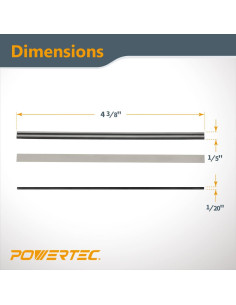 Cuchillas de Planer DuBois 82 mm 2 Piezas Carburo Tungsteno 2