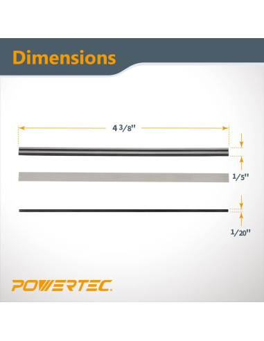 Cuchillas de Planer DuBois 82 mm 2 Piezas Carburo Tungsteno