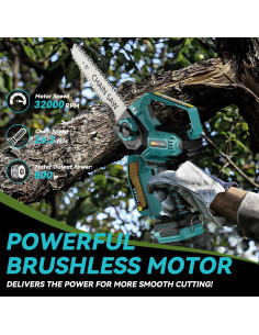 Mini Motosierra Eléctrica DEMIMA 800W 2-en-1 20cm y 15cm 2