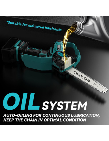 Mini Motosierra Eléctrica DEMIMA 800W 2-en-1 20cm y 15cm