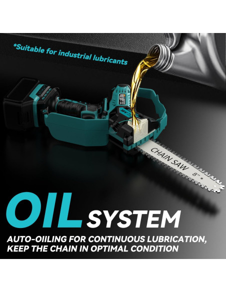 Mini Motosierra Eléctrica DEMIMA 800W 2-en-1 20cm y 15cm