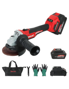 Amoladora Angular Inalámbrica SENCAN 20V 4.0Ah 9500 RPM