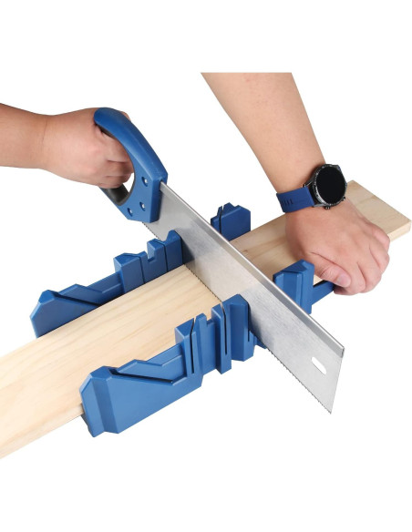 Caja de inglete Olympia Tools con sierra de 35,56 cm