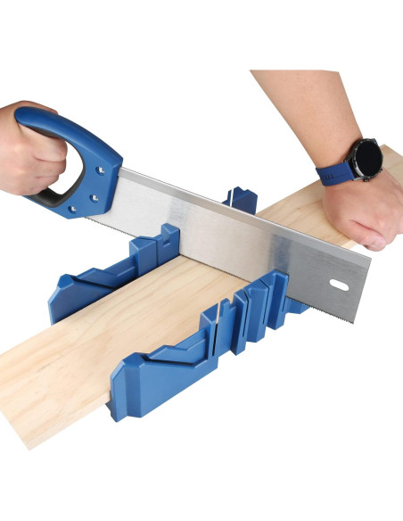 Caja de inglete Olympia Tools con sierra de 35,56 cm