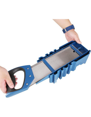 Caja de inglete Olympia Tools con sierra de 35,56 cm