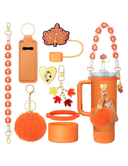Mity Rain 8 Accesorios para Taza Stanley 30/40 oz Naranja