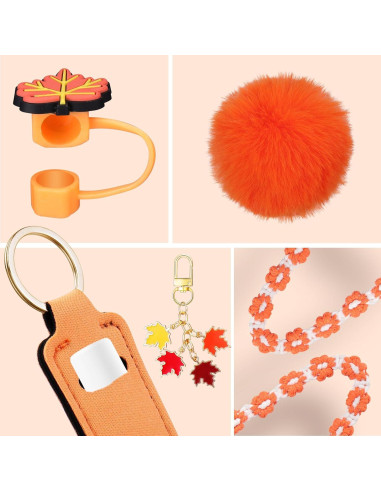 Mity Rain 8 Accesorios para Taza Stanley 30/40 oz Naranja