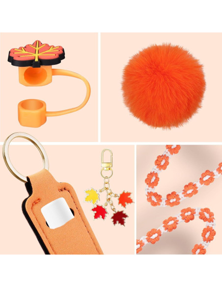 Mity Rain 8 Accesorios para Taza Stanley 30/40 oz Naranja