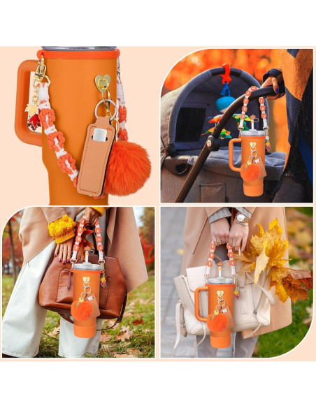 Mity Rain 8 Accesorios para Taza Stanley 30/40 oz Naranja