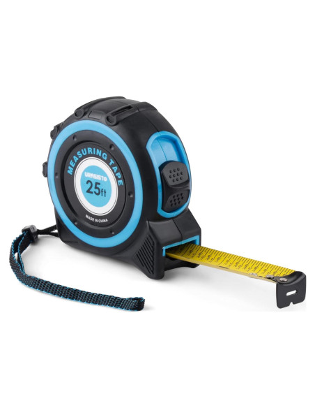 Cinta Métrica 7.6m URASISTO Retráctil con Fracciones