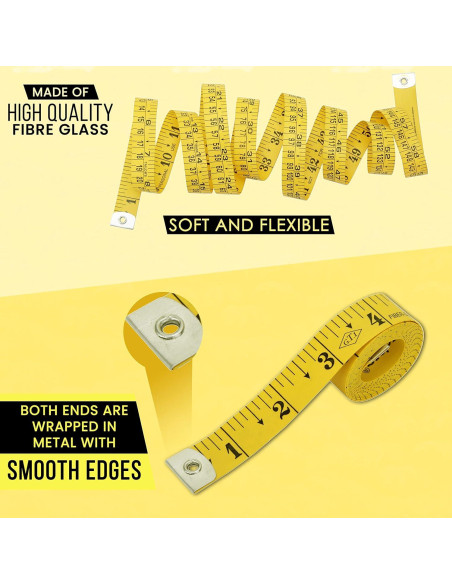 Cinta Métrica Flexible Kesri 2 Paquete 150 cm Doble Escala