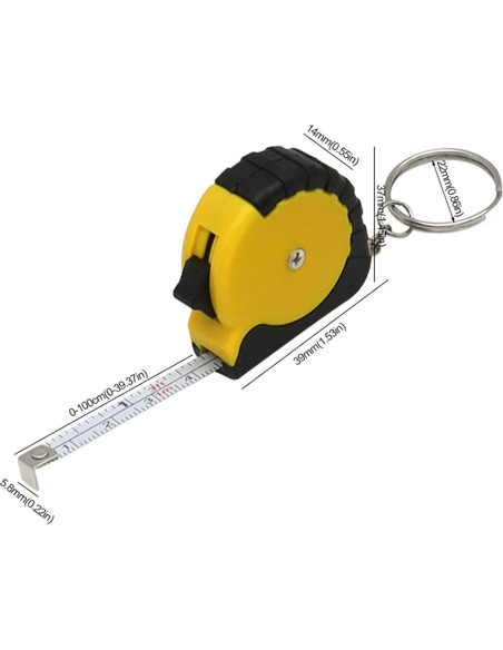 Cinta Métrica Doble Escala Galepromot Mini 0,91 m Llave