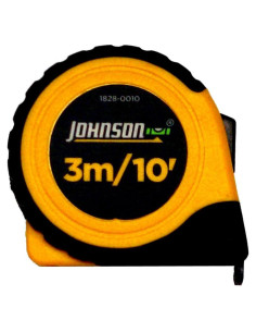 Cinta Métrica Johnson 3m Nylon Goma 1828-0010 Amarillo Negro