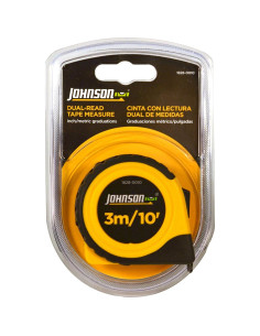 Cinta Métrica Johnson 3m Nylon Goma 1828-0010 Amarillo Negro 2