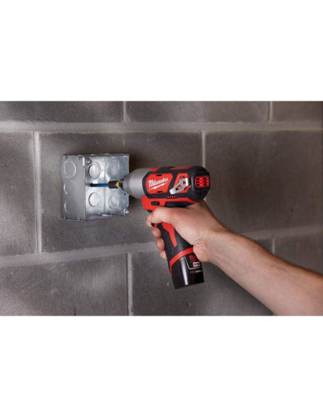 Kit Taladro/Atornillador Inalámbrico Milwaukee M12 12V 2 Herramientas