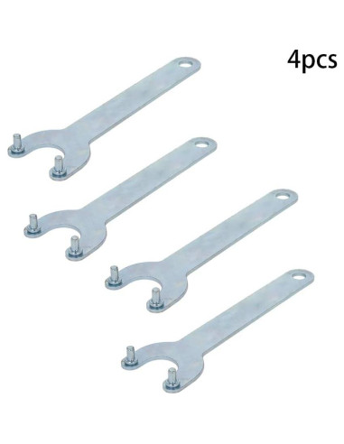 Llave de Ángulo Utoolmart 4Pcs Hierro 140mm para Amoladoras