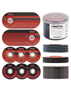 KingTool Juego de Discos de Corte y Desbaste 31 Piezas 115mm