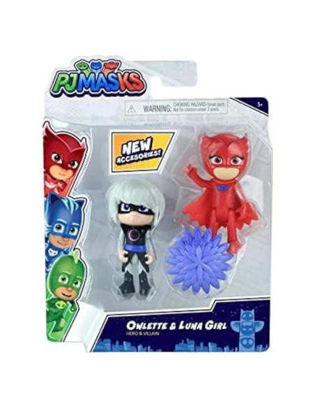 Conjunto de Figuras PJ Masks 2-Pack Owlette y Luna Girl