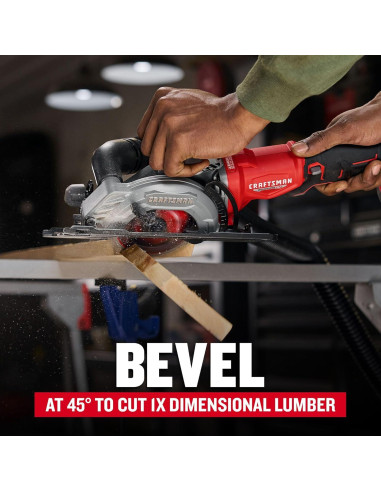 Sierra Circular Inalámbrica CRAFTSMAN V20 11,43 cm Sin Escobillas