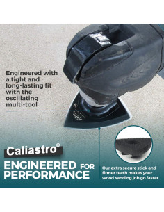 Almohadillas de Lijado Triangulares Caliastro 80 mm - Paquete de 3 2