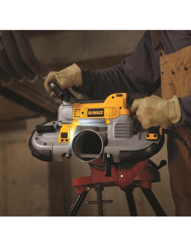 Sierra de Banda Portátil DEWALT DWM120K 10A 12.7cm Corte Profundo