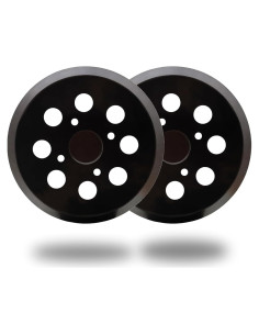 Paquete de 2 almohadillas de lijado Tockrop 12,7 cm 8 agujeros