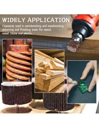 Juego de Ruedas de Lijado 48 Piezas Phntake 80 Granos