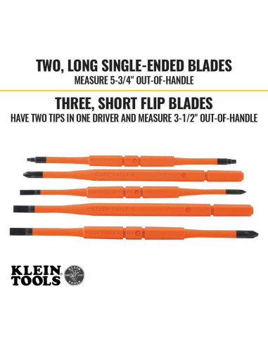 Destornillador Aislado Klein Tools 32288 8-en-1 Intercambiable