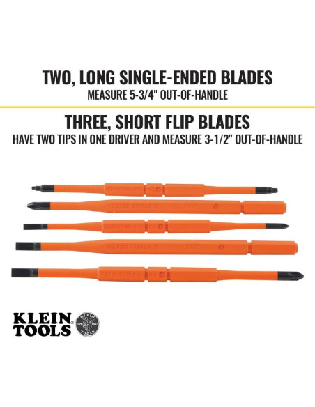 Destornillador Aislado Klein Tools 32288 8-en-1 Intercambiable