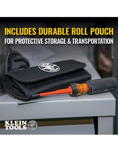 Destornillador Aislado Klein Tools 32288 8-en-1 Intercambiable