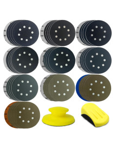 Discos de Lijado 50pcs 12.7cm CKFCXC con Bloque Manual