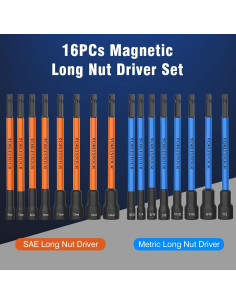 Juego de 16 Destornilladores Magnéticos Vorlestour 15,24 cm 2