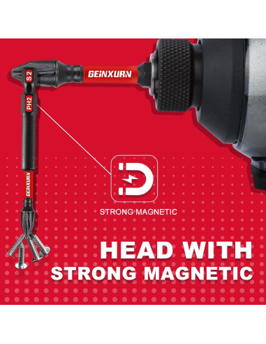 Juego de 30 Bits PH2 3" GEINXURN Acero S2 Impacto