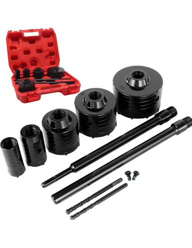 Kit de Brocas de Concreto DEHUIWI 9PCS 30-100mm SDS Plus