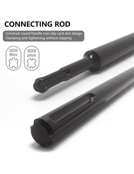 Kit de Brocas de Concreto DEHUIWI 9PCS 30-100mm SDS Plus