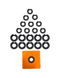 10 Sets Anillos de Retención 1/2" y 3/8" Bizhala con O-ring 2