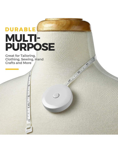 Cinta Métrica Corporal MEDca - Paquete de 4, Precisa y Duradera