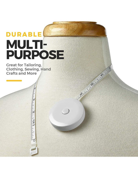 Cinta Métrica Corporal MEDca - Paquete de 4, Precisa y Duradera