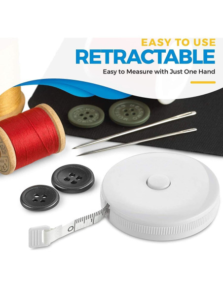 Cinta Métrica Corporal MEDca - Paquete de 4, Precisa y Duradera