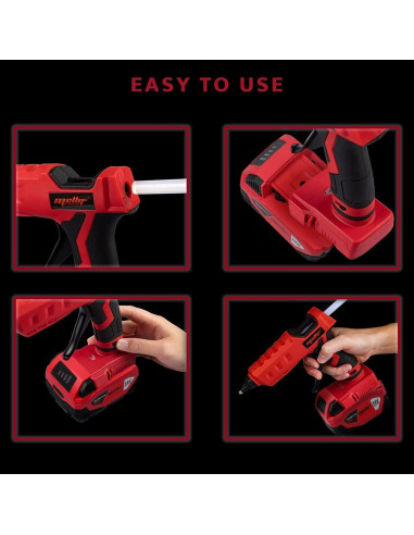 Pistola de Pegamento Caliente Mellif Inalámbrica 18V DIY