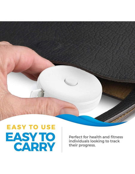 Cinta Métrica Corporal MEDca - Paquete de 4, Precisa y Duradera