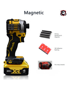 Soporte Magnético para Brocas Tool Army - Adhesivo 3M - 2 Piezas 2