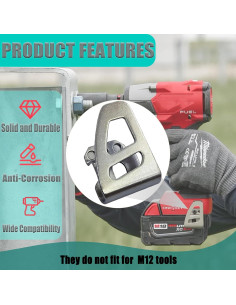 Clip de Cintura KIAPIEBIO 42-70-2653 para Taladros Milwaukee 2