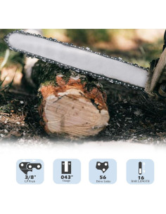 Cadena de Motosierra YETTAT 49-16-2715 16" 56 Eslabones 2