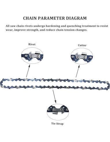 Cadena de Motosierra YETTAT 49-16-2715 16" 56 Eslabones