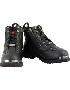 Botas de motocicleta Milwaukee Leather MBM103 cuero negro 11 2