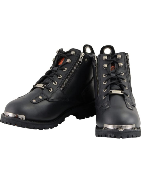 Botas de motocicleta Milwaukee Leather MBM103 cuero negro 11