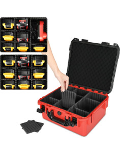 Estuche Duro HOSOCASE para Baterías Milwaukee M18/M12 9 Divisores 2